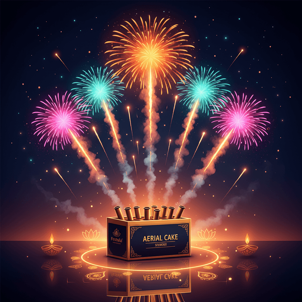 Multi-Shot fireworks illustration